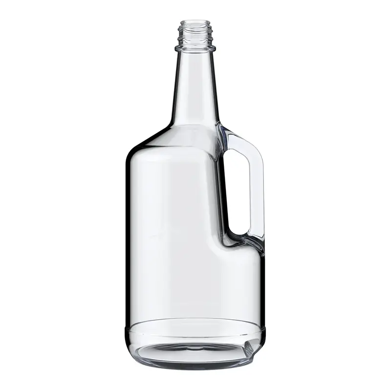 1.75L стъклена кана за алкохол с дръжка