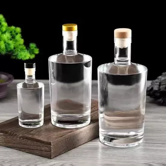 100 ml стъклени бутилки за уиски, джин, водка, текила с T-Cork