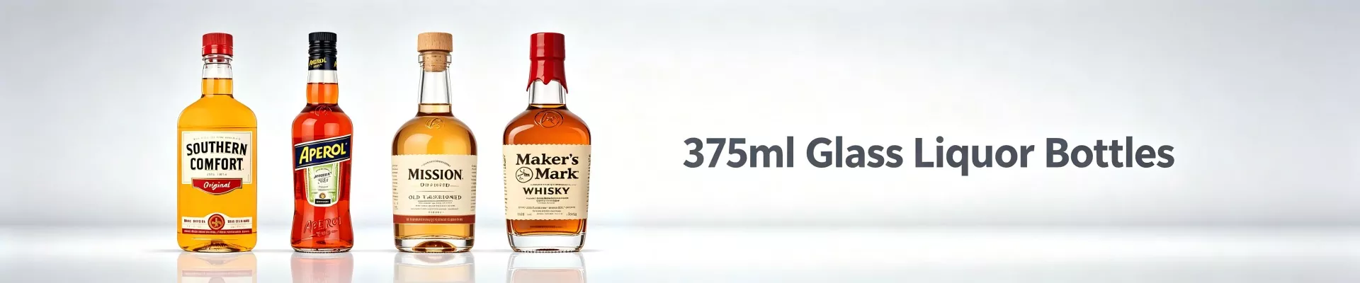 375 ml стъклени бутилки за алкохол