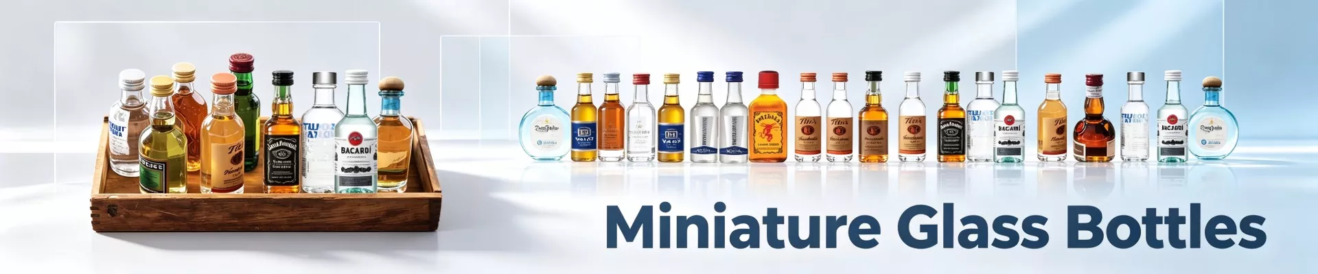 Миниатюрни стъклени бутилки